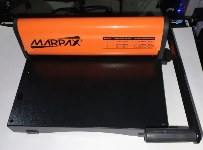 Kit Encadernadora Espiral Marpax PMX-15 A4/Ofício