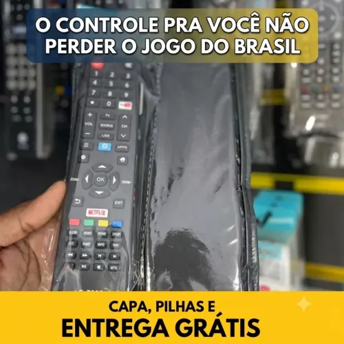 Controle remoto da sua Tv pro jogo do Brasil entrega grátis