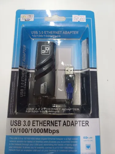 Adaptador USB 3.0 Ethernet Adapter 10/100/1000 Mbps