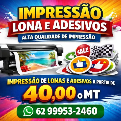 Impressão adesivos lona e citrux