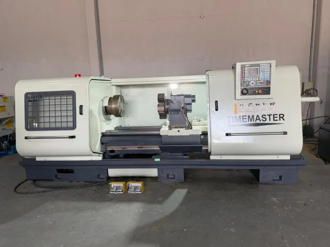 Torno cnc timemaster 800x2000 comando fagor placa e ponto hidráulico 