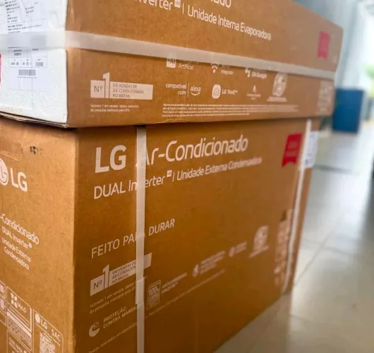 (LACRADO) Ar Condicionado Inverter LG Dual Voice AI 12.000 Btus Frio R-32