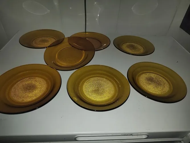 Lote de louças duralex antigo âmbar