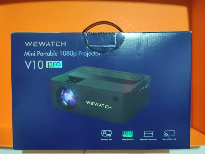 Projetor Wewatch V10 Pro HD 1080p Wi-Fi Bluetooth