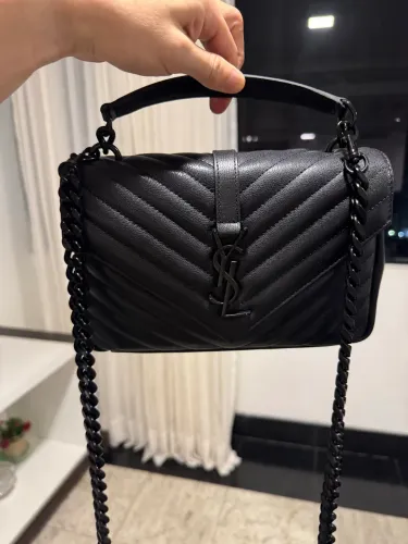 Bolsa Yves saint laurent YSL College All black 100% original