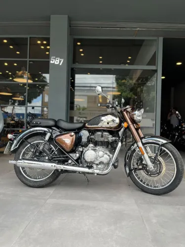 ROYAL ENFIELD CLASSIC CHROME BRONZE 2024 (IPVA 26 + TRANSFERÊNCIA GRÁTIS)