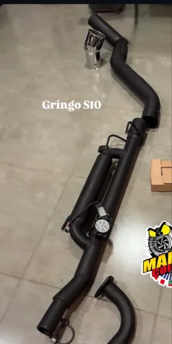 Difusor S10 gringo Ponteira 4,5 pol cromada sem Dowpiper