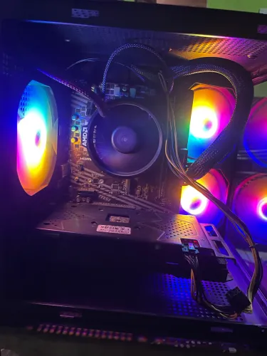 PC Gamer Ryzen 5 5500 + RX 580 8GB | Kit Completo | Aceito PS5