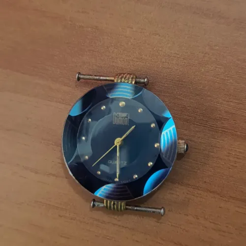 Relógio DUMONT Quartz Azul Lapidado Sem pulseira
