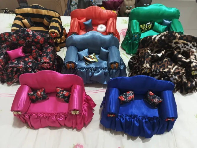 Mini sofá peso de porta Artesanal 