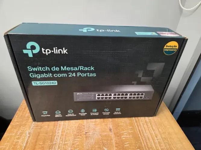 Switch 24 Portas Gigabit 10/100/1000 Mbps TP-Link TL-SG1024D