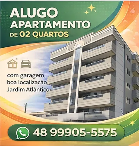 PROMOÇÃO!!! LOCAÇÃO ALUGUEL APARTAMENTO 2 QUARTOS JARDIM ATLÂNTICO FLORIANÓPOLIS FLORIPA