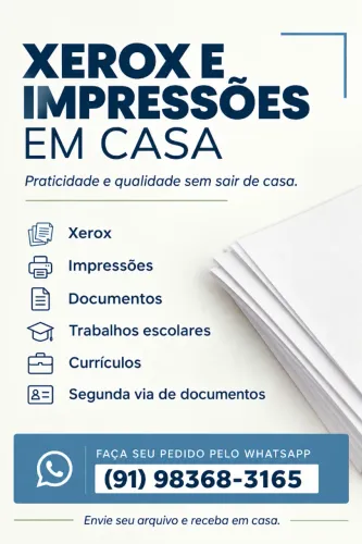 Serviço de Xerox, Impressão, Buscar documentos e Solucionar problemas digitais