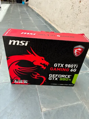 Caixa da Placa de Video GTX 980ti MSI