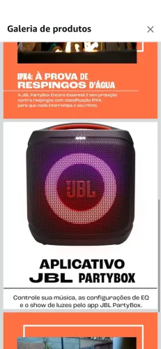 JBL, Caixa de Som, PartyBox Encore Essential 2