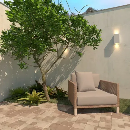 Revestimento Cimentício Acetinado 19,2x19,2cm Borda Reta Modular
