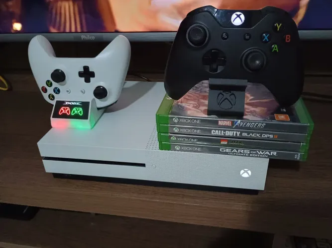 Xbox one S 1tb completo 4k
