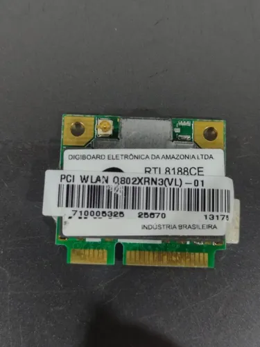 Placa Wi-fi Wireless Notebook Realtek Rtl8188ce Mini Pci-e (Usado)