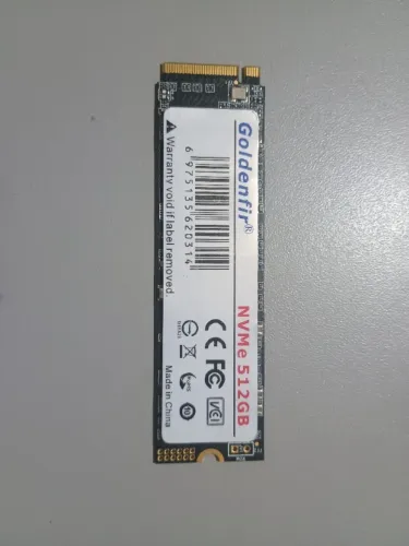 (SSD) Solid State Drive interno Goldenfir de 512GB M2 NVMe
