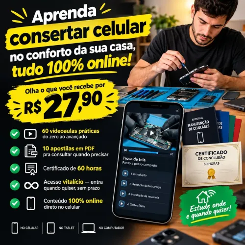 Curso completo conserto de celular