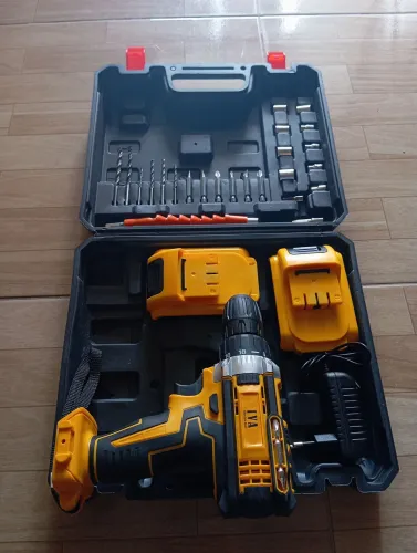 Parafusadeira Furadeira 48V Profissional IVA Sem fio 2 Baterias + Maleta + Acessórios