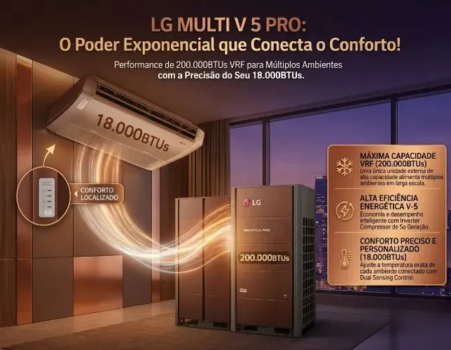 Ar condicionado 200.000 Btus multisplit LG - 380V
