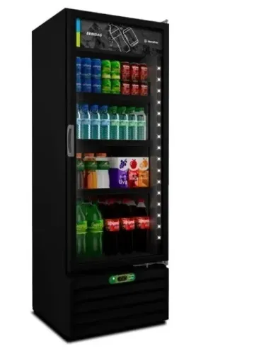 Geladeira Expositora Metalfrio Vb40 All Black 220v C/ Led