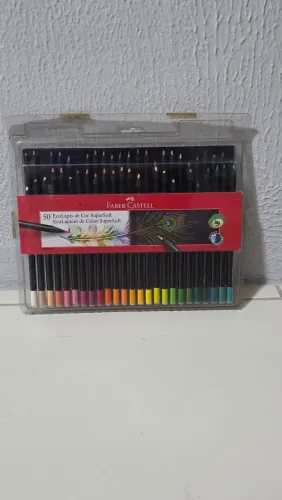 Kit 50 Lápis de cor Faber Castell Super Soft