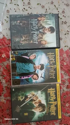 DVDs Harry Potter 2, 3 e 7