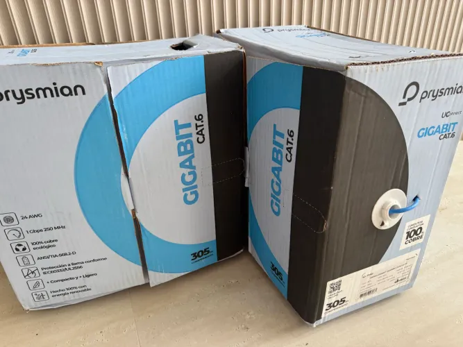 Cabo de rede cat6 e Cat5e