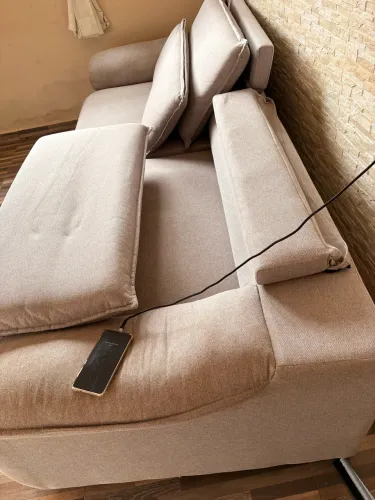 Sofa alto padrao com 2,50 zero caixa retrátil reclinável almofada soltas