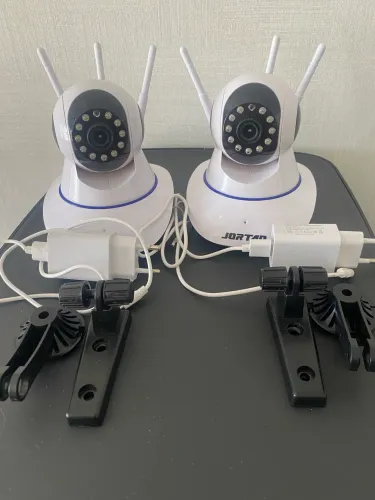 Câmeras de monitoramento interno Wi-Fi com Visão Noturna (par)