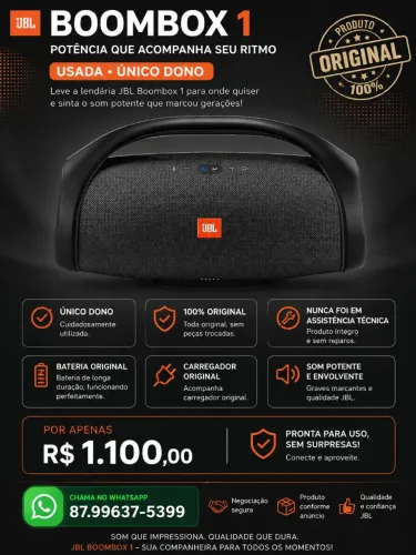 Jbl Bombox 1, único dono e toda original.