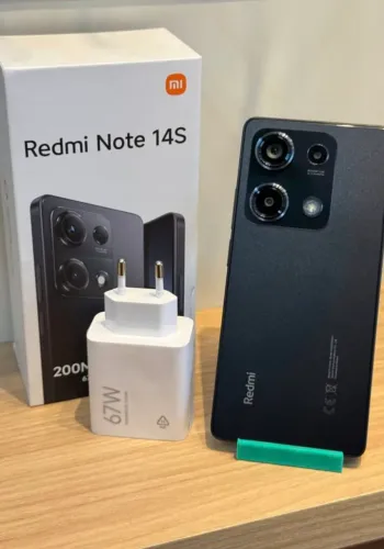 Xiaomi Note 14S - 256/8 Black - Câmera de 200Mp - NFC