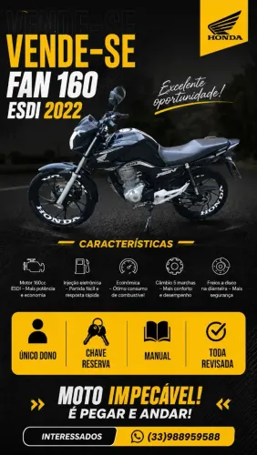 Vendo Fan 160 2022 Esdi