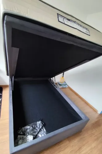 Cama box Ortobom baú  (nova - 8 meses de uso) 