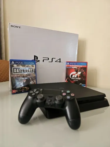 Ps4 slim 500 gb | Impecável