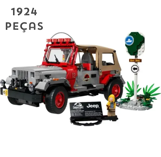 Jeep Jurassic World 1.924 peças - blocos de montar compatíveis
