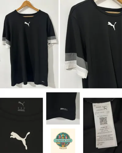 Camisa Puma Teamrise Masculina preta