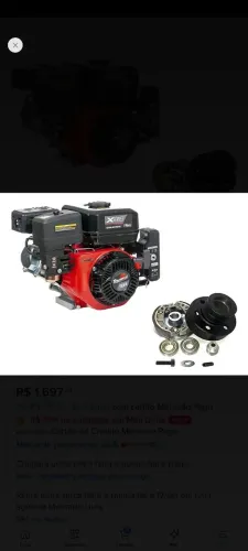 Motor Toyama 6,5 Hp com partida elétrica