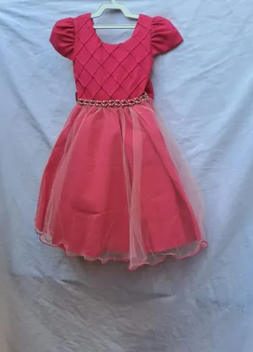 Vestido infantil rosa