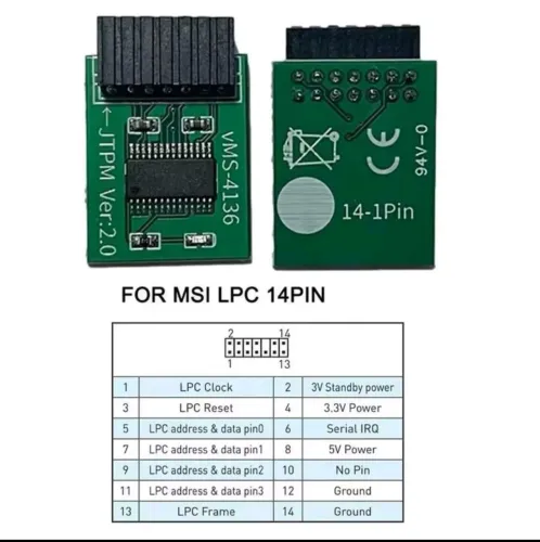 Módulo TPM para placa mãe X99. ASUS E MSI