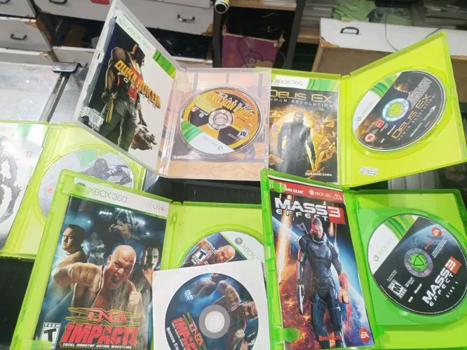 5 jogos x box 360 raros com manuais bom para colecionar
