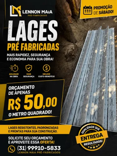 LAGE PRÉ FABRICADA NA OFERTA VENHA CONFERIR