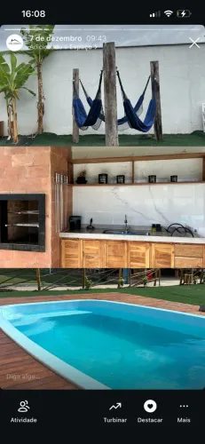 Espaço de festas com piscina e area gourmet- iedeal para eventos