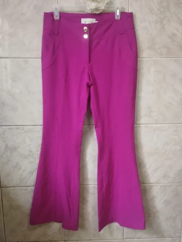 Calça flare pink n.40