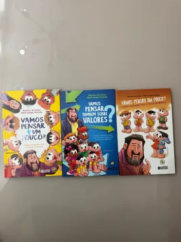 Kit 3 Livros Turma da Mônica - Mauricio de Sousa e Mario Sergio Cortella
