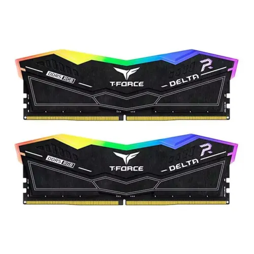 Memória TEAMGROUP T-Force Delta RGB, Black, 32GB (2x16GB) 6000 MHZ, DDR5, CL30 XMP