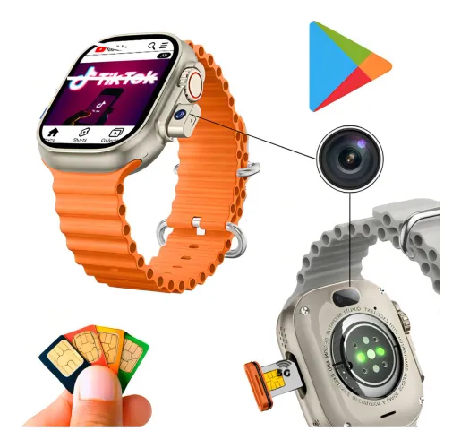 Smartwatch HW Ultra 2 Call - Completo, Estilo Premium (Usado)