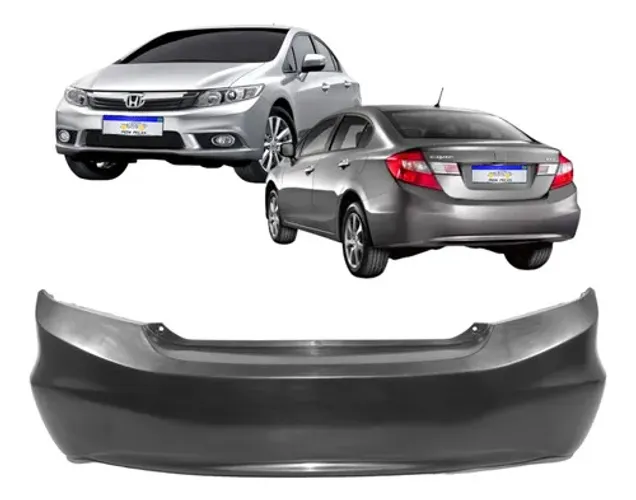 Parachoque Traseiro Honda Civic 2012 2013 2014 2015 2016 